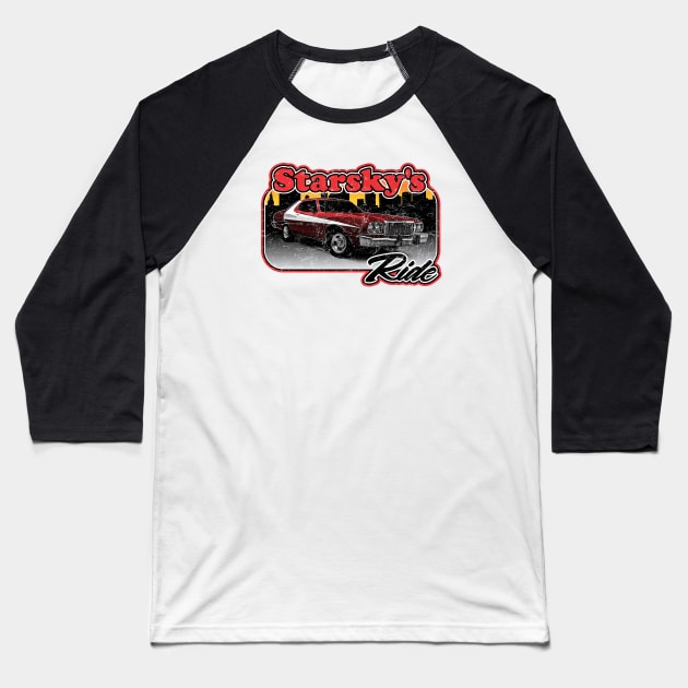 Starsky's Ride Baseball T-Shirt by dustbrain